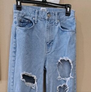 BDG Urban Outfitters Light Blue Distressed Baggy Boyfriend Jeans 26